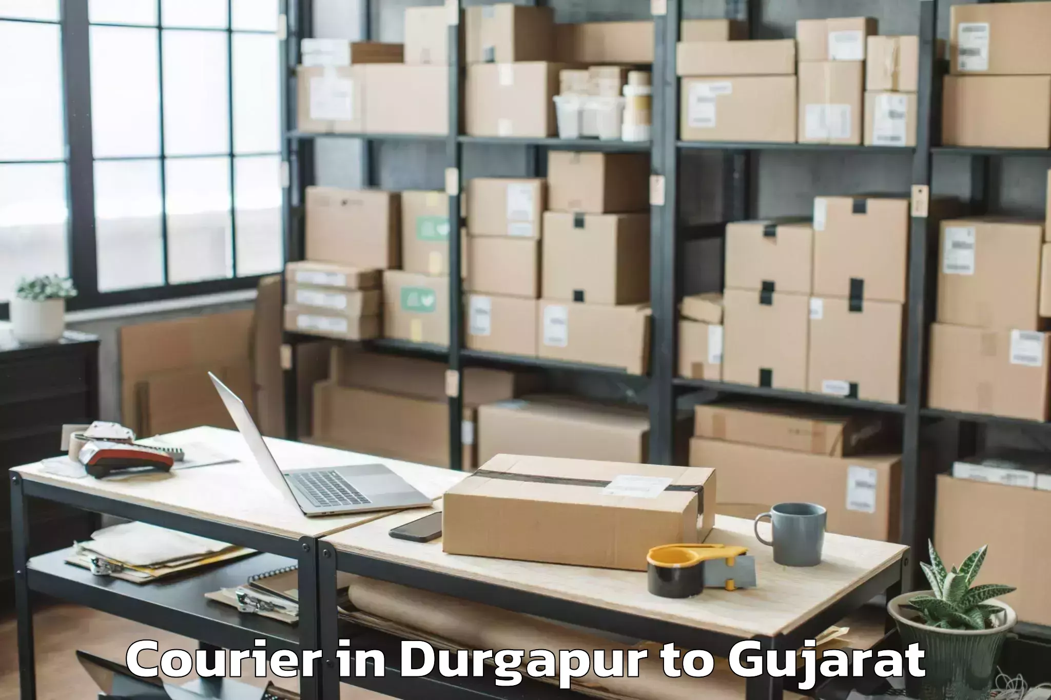 Affordable Durgapur to Keshod Airport Ixk Courier